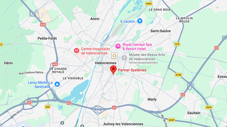 Emplacement de Partner Systemes à Valenciennes